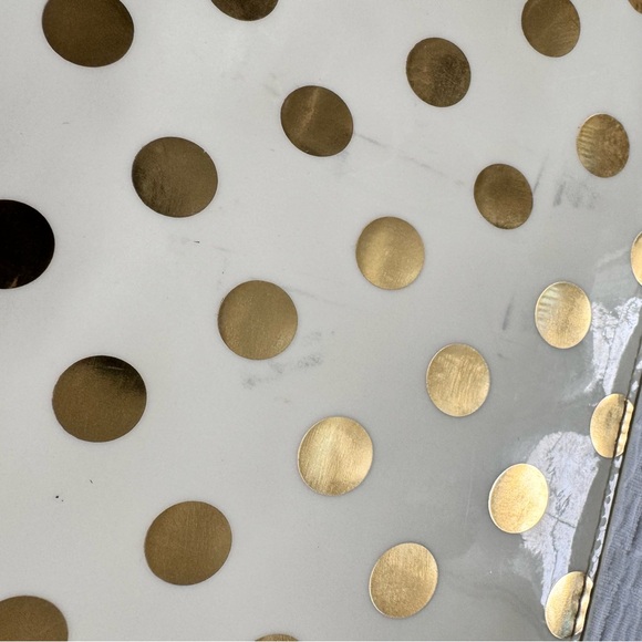 Kate Spade pencil case gold polka dot - Picture 6 of 9